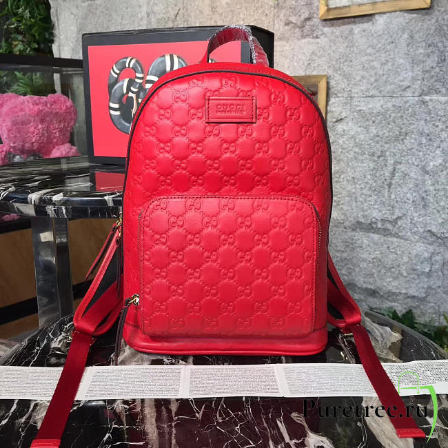 Gucci GG Leather Backpack 08 - 1