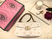 Gucci Marmont White Bag | 2642 - 6