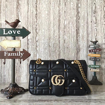 Gucci marmont bag black | 2645