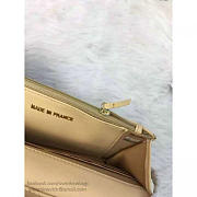 Chanel lambskin mini chain wallet light beige | A81023  - 3