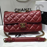 chanel quilted calfskin perfect edge bag red gold CohotBag a14041 vs09015 - 1