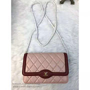 Chanel lambskin mini chain wallet light pink | A81023 - 6