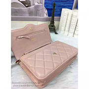 Chanel lambskin mini chain wallet light pink | A81023 - 5