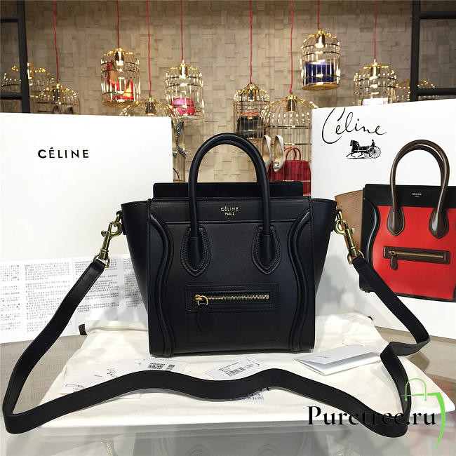 Celine nano leather shoulder bag | Z1028 - 1