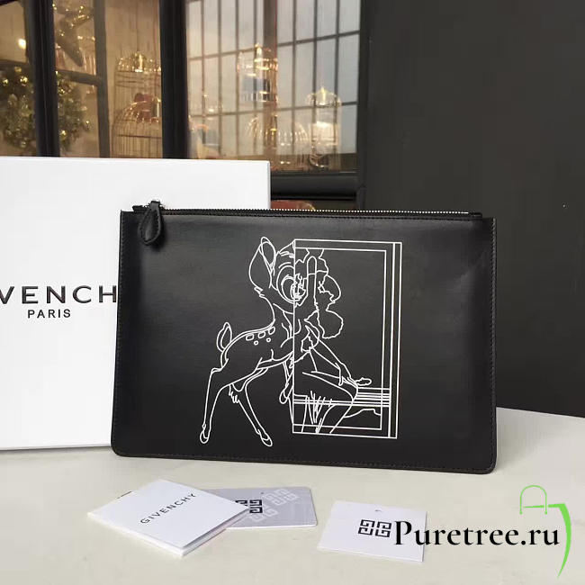 Givenchy bambi print clutch - 1