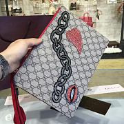 gucci gg leather clutch bag z010 - 3