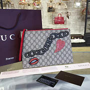 gucci gg leather clutch bag z010 - 2