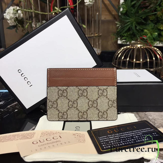 Gucci GG leather card holder 08 - 1