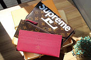 Louis Vuitton supreme monogram canvas wallet clutch bag 61276 - 4