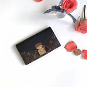 Louis Vuitton pallas wallet noir m58415 - 2