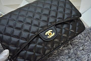 CHANEL | Caviar Leather Flap Bag With Gold/Silver Hardware Black 33cm - 4