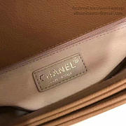 chanel grained calfskin flap bag with top handle khaki CohotBag a93633 vs05669 - 6
