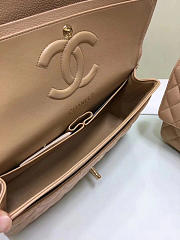Chanel Caviar Leather Flap Bag Beige with Gold/Silver Hardware 25cm - 3