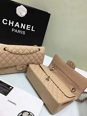 Chanel Caviar Leather Flap Bag Beige with Gold/Silver Hardware 25cm - 5