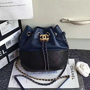 chanels gabrielle purse blue and black CohotBag a98787 vs05032 - 1
