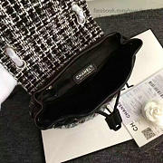 Chanel tweed canvas mini backpack | 170305  - 3