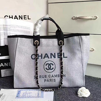 chanel shopping bag grey CohotBag a68046 vs07815