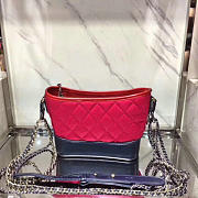 Chanel's gabrielle small hobo bag red & navy blue | A91810  - 4
