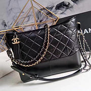 Chanel's gabrielle large hobo bag black | A93824  - 1