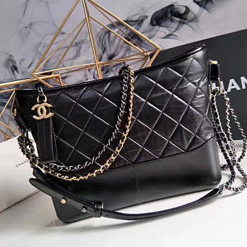 Chanel's gabrielle large hobo bag black | A93824 