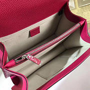 Gucci dionysus medium top handle bag rose red leather  - 4
