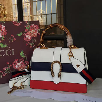 gucci dionysus leather top handle satchel white CohotBag