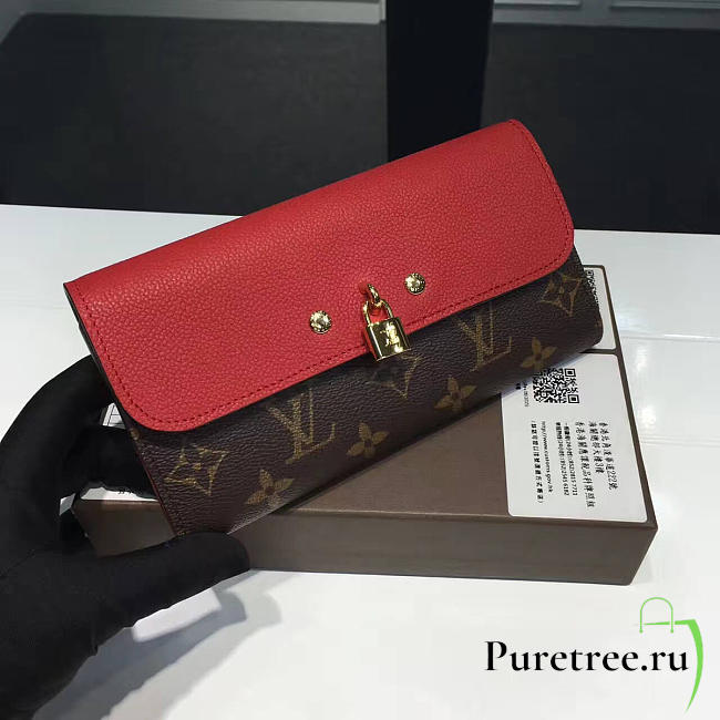 Louis Vuitton monogram vunes wallet red3774 - 1