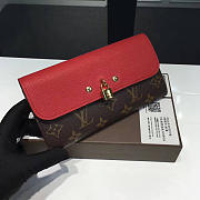 Louis Vuitton monogram vunes wallet red3774 - 1