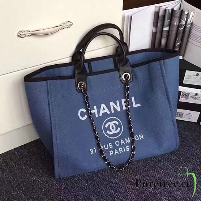 chanel  shopping bag blue CohotBag a68046 vs05826 - 1
