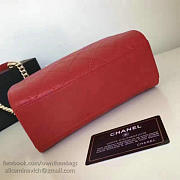 Chanel small label click leather shopping bag red | A93731 - 3