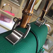 Gucci dionysus medium top handle bag rose green leather  - 5