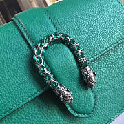 Gucci dionysus medium top handle bag rose green leather  - 6