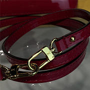  louis vuitton alma CohotBag  bb hornskin red monogram vernis leather 3557 - 4