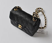 chanel caviar leather flap bag with gold hardware black CohotBag - 2