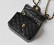 chanel caviar leather flap bag with gold hardware black CohotBag - 4