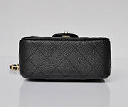 chanel caviar leather flap bag with gold hardware black CohotBag - 6