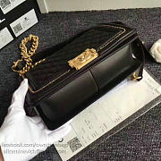 Chanel lambskin medium boy bag black | A67086  - 4