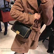 Chanel lambskin medium boy bag black | A67086  - 2