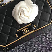 chanel lambskin and calfskin flap bag black CohotBag a91836 vs07673 - 3