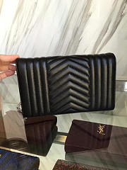 YSL envelop satchel black silver | 5130 - 3