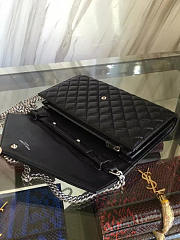 YSL envelop satchel black silver | 5130 - 2