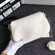 chanel grained calfskin caviar stitched shoulder bag white CohotBag a92949 vs07753 - 2