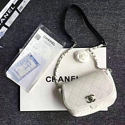 chanel grained calfskin caviar stitched shoulder bag white CohotBag a92949 vs07753 - 5