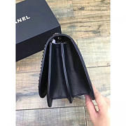 chanel calflskin flap bag black CohotBag a98775 vs07274 - 6