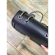 chanel calflskin flap bag black CohotBag a98775 vs07274 - 4