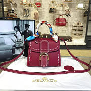 CohotBag delvaux mini brillant satchel red 1480 - 1