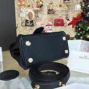 Delvaux mini brillant satchel leather black 1509 - 3