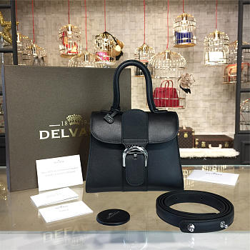 Delvaux mini brillant satchel black 1521