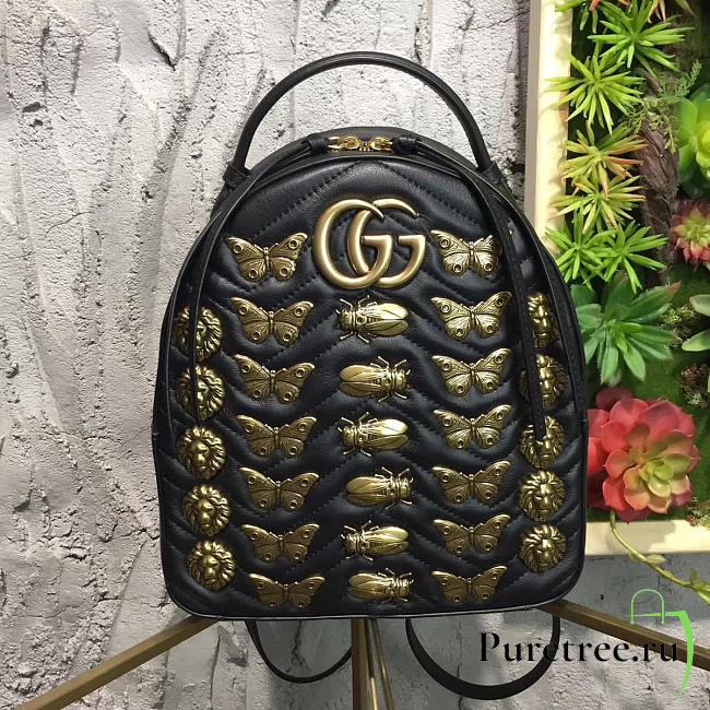 Gucci GG Leather Backpack 04 - 1