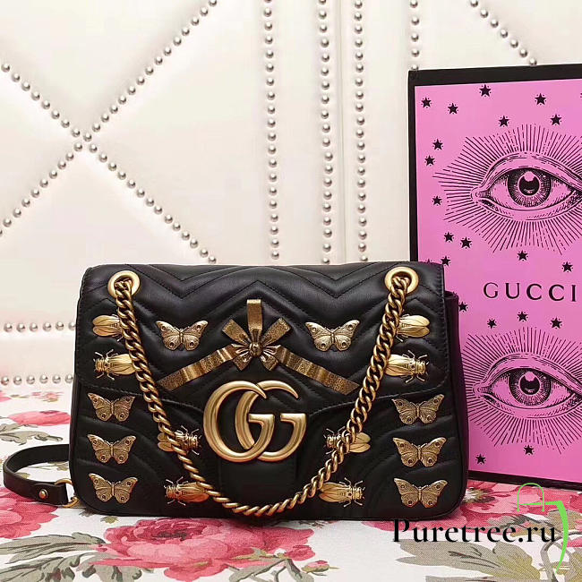 Gucci marmont Black Bag | 2654 - 1